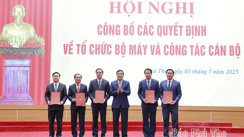 Danh sách các đồng chí Trưởng các ban Đảng và Giám đốc sở, ngành tỉnh Phú Thọ