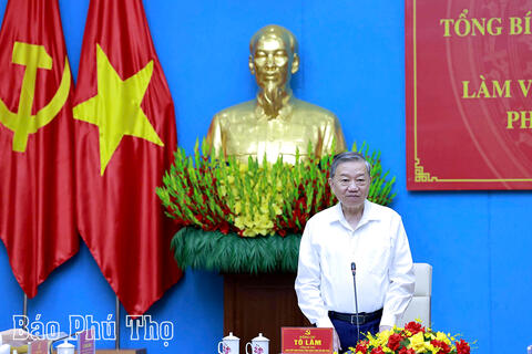 Phát biểu của Tổng Bí thư Tô Lâm tại buổi làm việc với Ban Thường vụ Tỉnh ủy các tỉnh Phú Thọ, Vĩnh Phúc, Hòa Bình