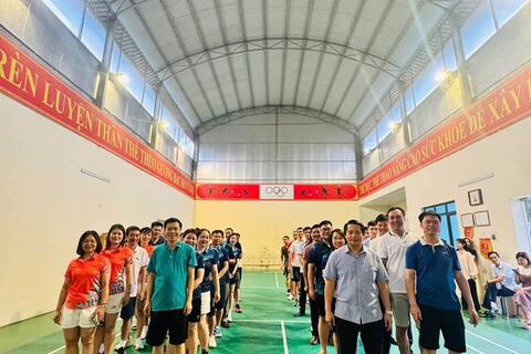 CÔNG ĐOÀN BAN QUẢN LÝ CÁC KCN TỔ CHỨC HỘI THAO CHAO MỪNG ĐẠI LỄ CỦA ĐẤT NƯỚC