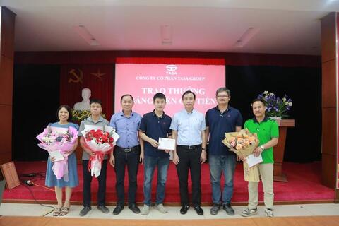 CÔNG TY CỔ PHẦN TASA GROUP KHEN THƯỞNG CHO CÁC TẬP THỂ CÓ SÁNG KIẾN VÀ THÀNH TÍCH TRONG LAO ĐỘNG SẢN XUẤT