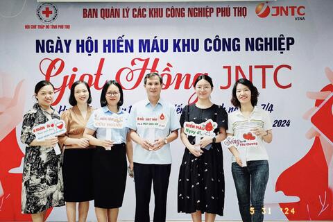 Ngày hội Hiến máu tình nguyện tại Công ty TNHH JNTC Vina
