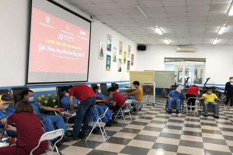 Chương trình hiến máu tình nguyện tại KCN Thụy Vân, KCN Phú Hà
