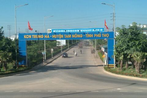 Hoàn thiện kết cấu hạ tầng Khu công nghiệp Trung Hà