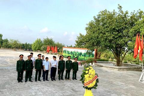 Đảng ủy các KCN tỉnh Phú Thọ tổ chức các hoạt động nhân kỷ niệm 75 năm ngày thương binh liệt sỹ